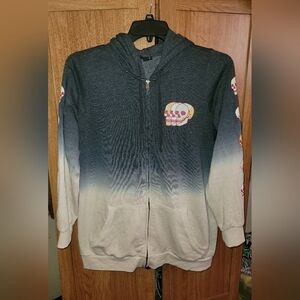 Torrid size 0 (Large) ombre gradient skeleton zip up jacket